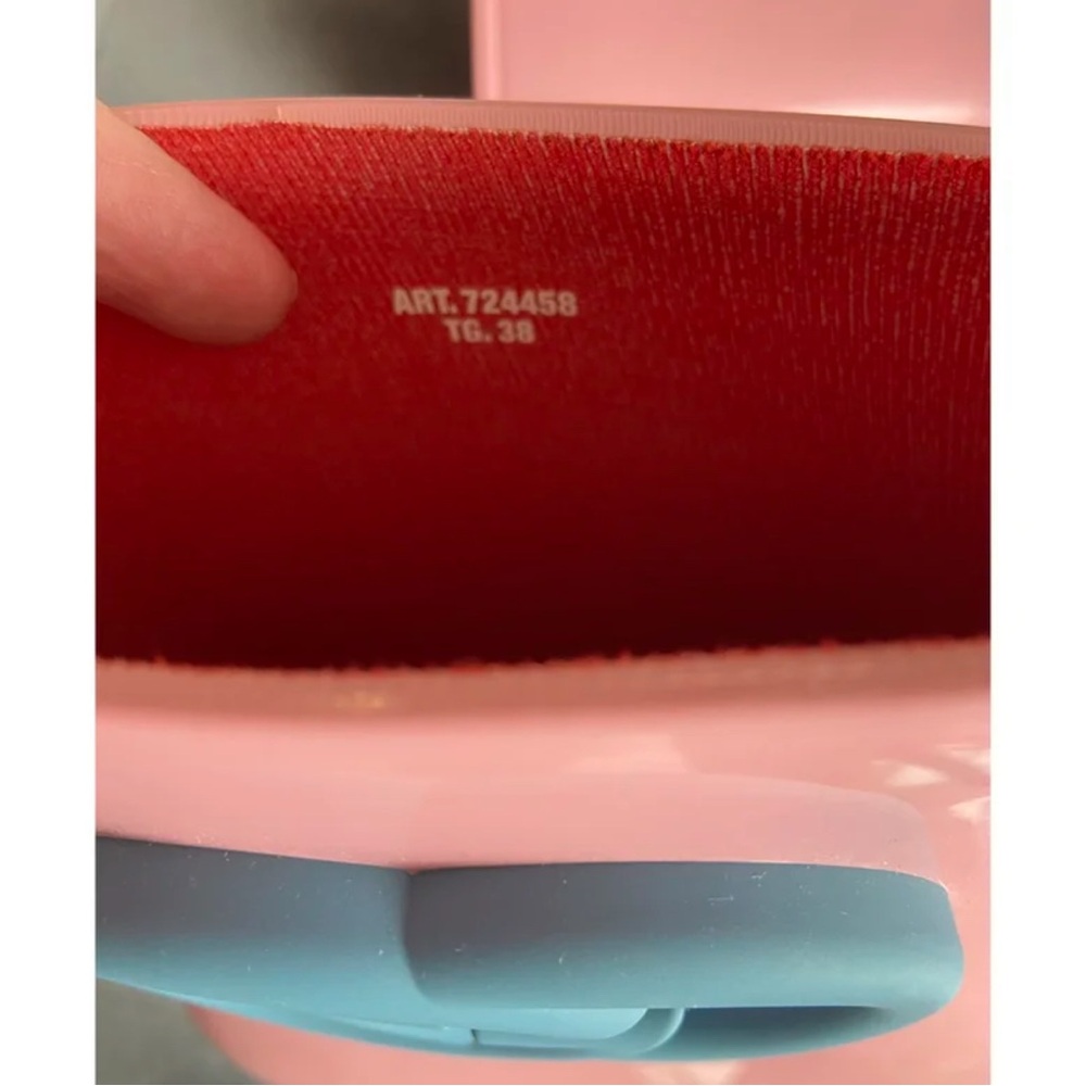 Gucci Pink and Blue Rubber Boots - Picture 4 of 5